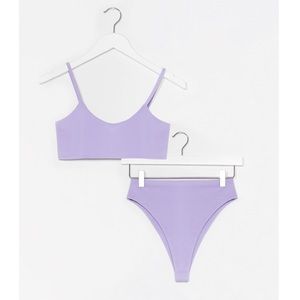 Nasty Gal Purple Swimsuit